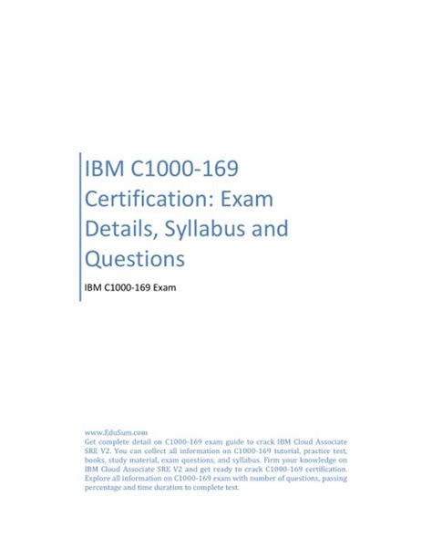 C1000-169 Exam Fragen