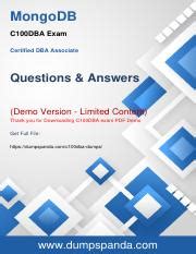 C100DBA Examsfragen