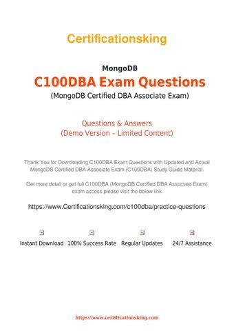 C100DBA Prüfungsfragen
