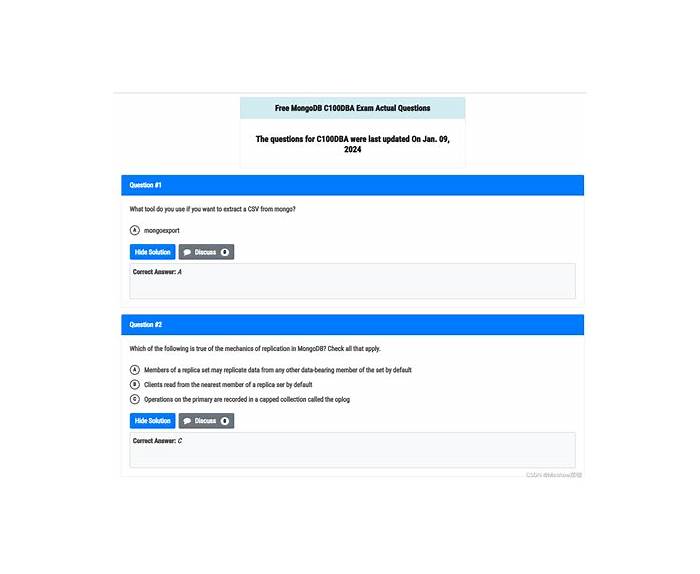 C100DBA Reliable Test Answers