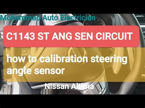Nissan Steering angle sensor adjustment most of the Nissa