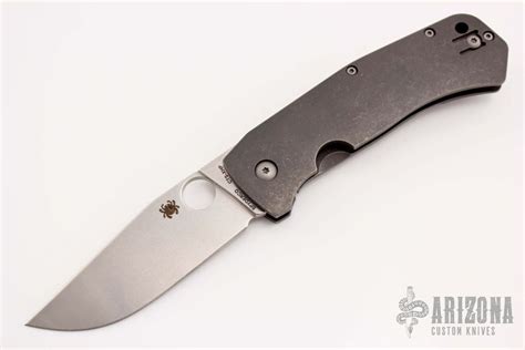 C186TIP Slysz Bowie Folder Arizona Custom Knives