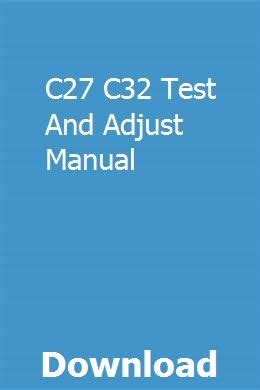 C27 c32 test and adjust manual. - Service manual kawasaki 550 kaf 300c.