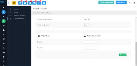 C2C Form Ayarları RGS Destek.