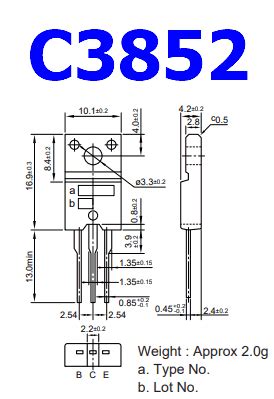 C3852 Transistor Datasheet Pdf