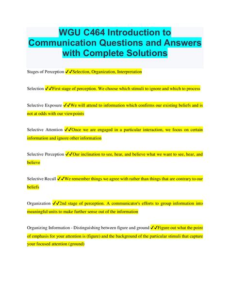 C464 Intro To Communications Task 1 Ideas? : r/WGU - Reddit