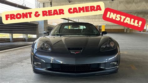 C6 corvette front camera install.  Powering your backup camera (and how to use that extra wir...