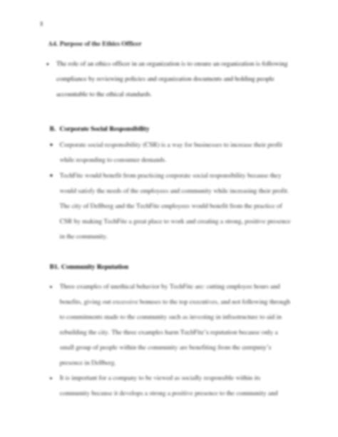 Business Ethics Task 1: Organizational Ethics and Corpora