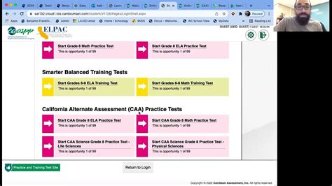 CAASPP Science Test Setup YouTube
