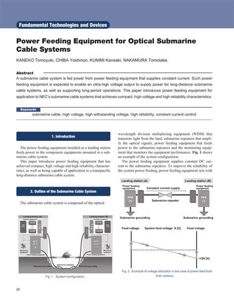 Cable Systems Power Feeding Equipment for Optical Submarine - raincitystudios.com