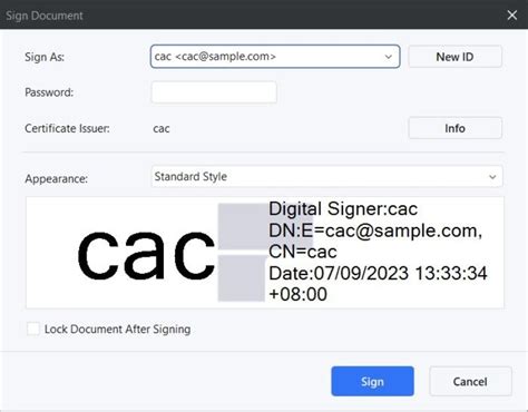 CAC Zertifikatsdemo