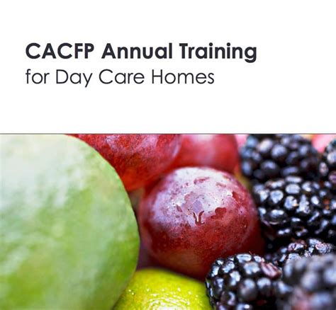 CACFP Home Providers Online Training Opportunities