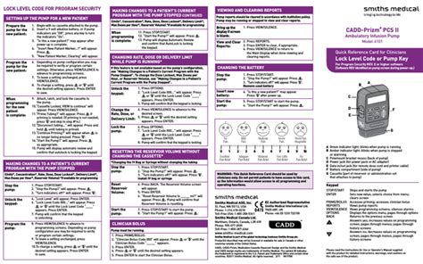CADDPrizm PCS II Model 6101 Quick Reference Guide Feb 2011 PDF download