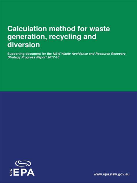 Calculation method for waste generation, recycling and … - raincitystudios.com