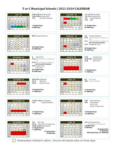 CALENDAR 2.03 2024-2024 Instructional Calendar - Muskogee …