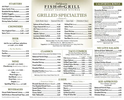 CALIFORNIA FISH GRILL, Downey - Menu, Prices & Restaurant