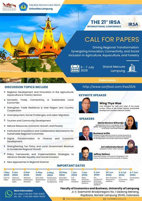 Call for Papers The 16th Indonesian Regional Science Association ... - raincitystudios.com