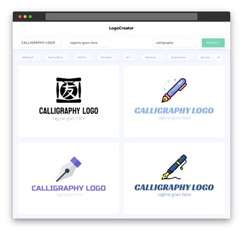 Calligraphy Logos | Create a Calligraphy Logo - muktibox.com