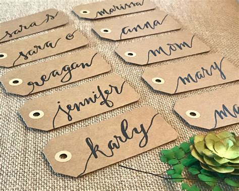 Calligraphy Name Tags - Etsy UK - muktibox.com