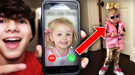 CALLING THE REAL MINI JOJO SIWA!! (OMG SHE …