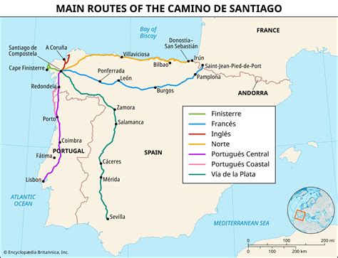 Camino de Santiago | Map, Distance, Routes, Spain, Pilgrimage, Portugal ... - wintechmobiles.com