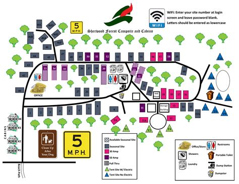 CAMPGROUND MAP surewood-forest