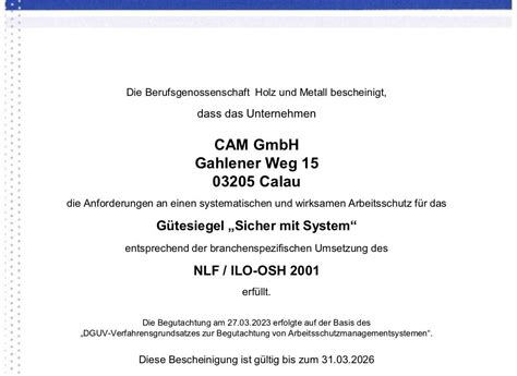 CAMS-CN Prüfung