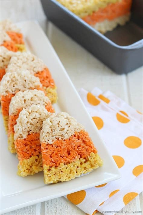 CANDY CORN RICE KRISPIE TREATS -- Easy …