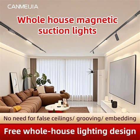 CANMEIJIA Lampu Plafon Magnetic Track Light Rel Track LED Flood … - raincitystudios.com