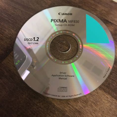 CANON PIXMA MP830 SERIE SETUP CD ROM U 1.2 …