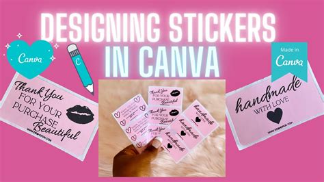 CANVA TUTORIAL Designing STICKERS for MUNBYN THERMAL LABEL PRINTER