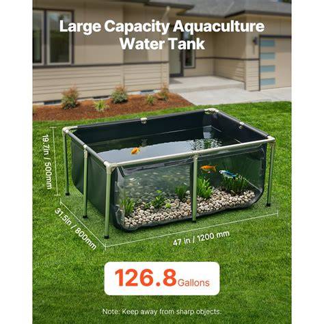 Canvas Fish Pond PVC Frame Above Ground Fish … - raincitystudios.com