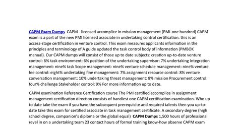 CAPM PDF Demo