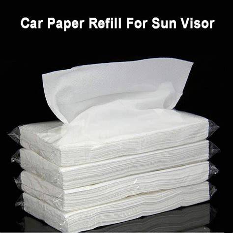 Car Tissue Refills, Facial Napkin Refills for Car Visor Tissue Holder ... - raincitystudios.com