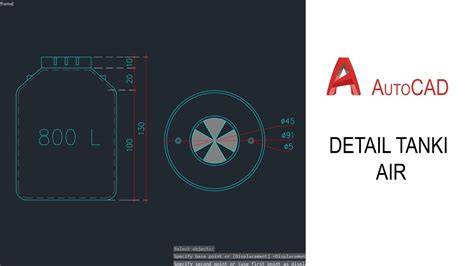 Cara cepat buat Tangki air | Autocad Tutorial - raincitystudios.com