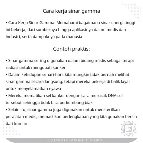 Cara Kerja Sinar Gamma - electricity - wintechmobiles.com