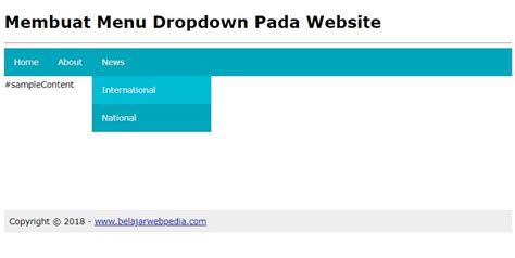 Cara Membuat Menu Dropdown Interaktif dengan HTML & CSS - muktibox.com