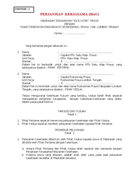 Cara Membuat MoU Kerjasama yang Efektif - HaloNiaga - raincitystudios.com