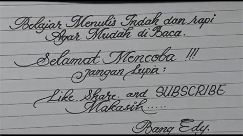 Cara Menulis Indah dan Rapi | PDF | Griya & Taman - muktibox.com