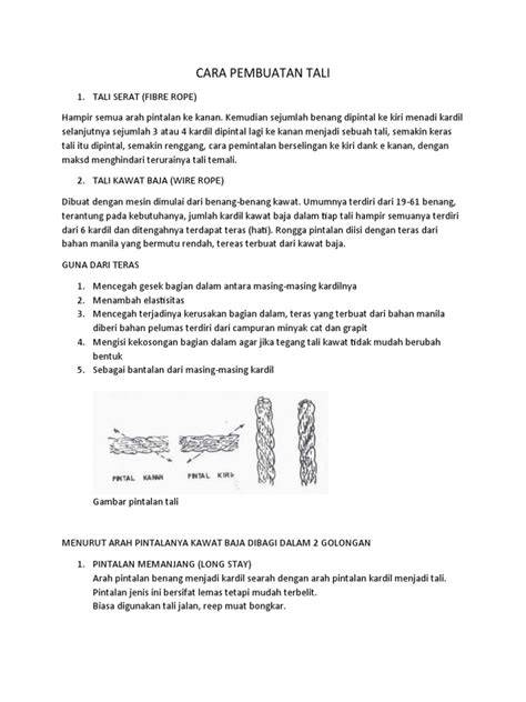Cara Pembuatan Tali | PDF - raincitystudios.com