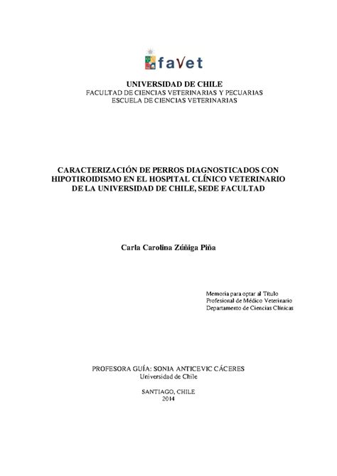 CARACTERIZACIÓN DE PERROS DIAGNOSTICADOS CON …