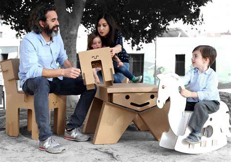 Cardboard furniture: ecological, resistant and modern - raincitystudios.com