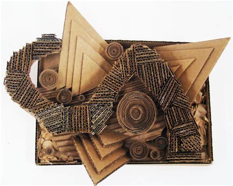 Cardboard Relief Sculptures - Mystic Museum of Art - muktibox.com