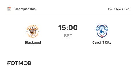 Cardiff City vs Blackpool live score, H2H and lineups | Sofascore - wintechmobiles.com