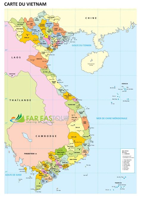 Carte Vietnam - Plan Vietnam - coolestguyplanet.net