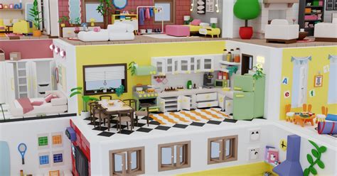 Cartoon Interactive Rooms & Furniture 2 - 3D model by Mnostva - muktibox.com