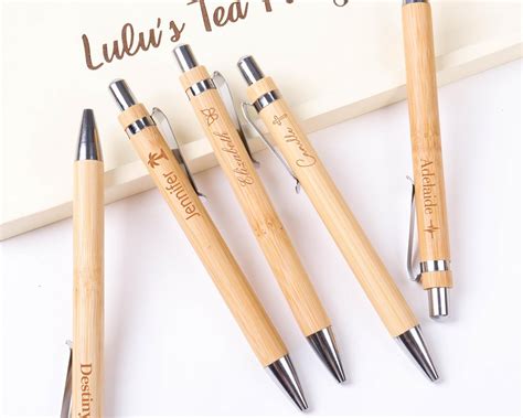 Carved Bamboo Pen - Etsy - muktibox.com