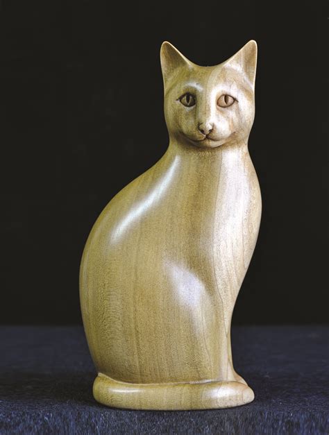 Carved Wood Cat - Etsy - muktibox.com