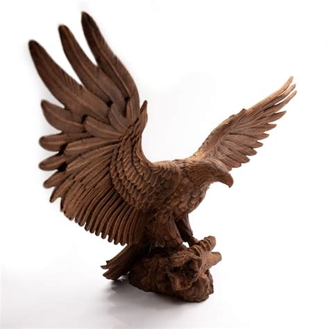 Carved Wood Eagle Statues - Etsy - muktibox.com