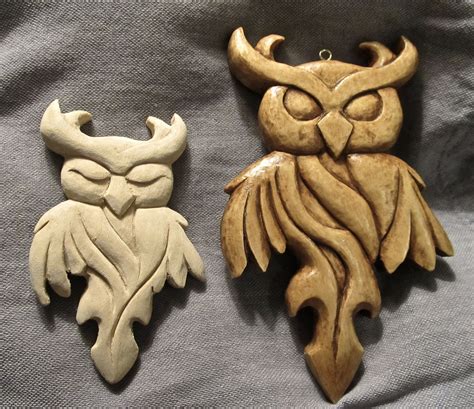Carved Wooden Owls - Etsy - muktibox.com